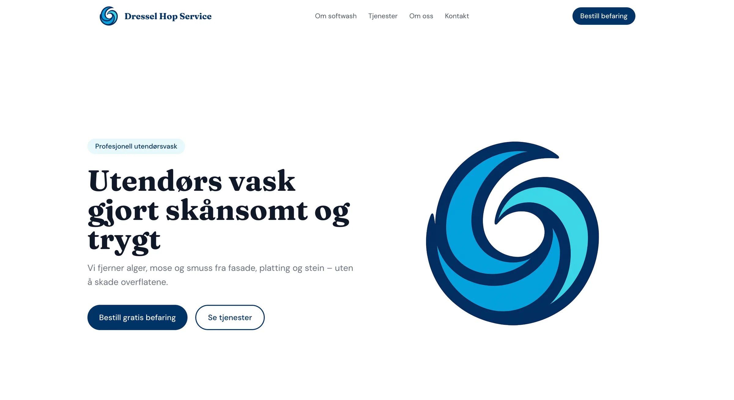 Skjermbilete frå Dressel Hop Service